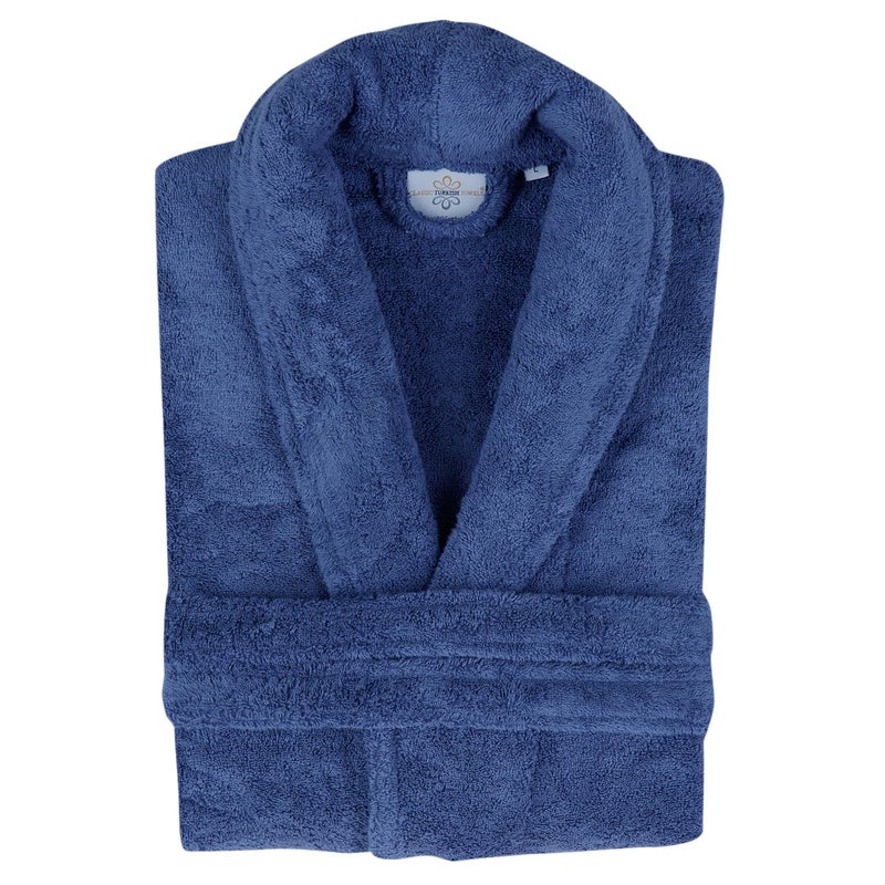 Classic Turkish Towels منشفة تركية كلاسيكية CTT فاخرة 100% قطن تركي قماش تيري رداء حمام للنساء والرجال، رداء طويل ناعم وفاخر للجنسين - Image 5